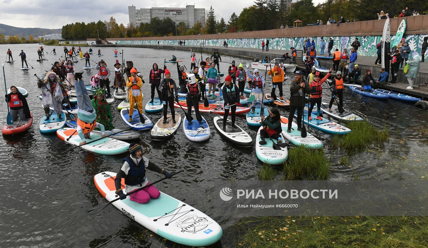 Фестиваль по сапбордингу "FUN SUP FEST" в Красноярске
