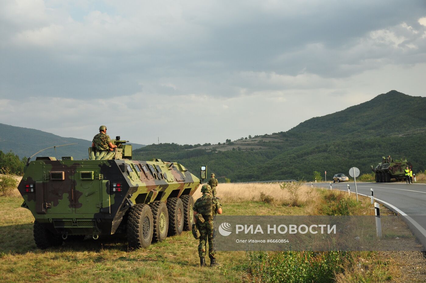 Ситуация у КПП "Ярине" в Сербии