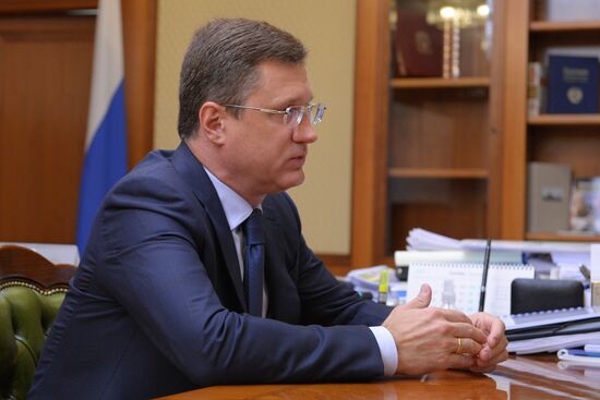 Встреча вице-премьера А. Новака с губернатором Иркутской области И. Кобзевым
