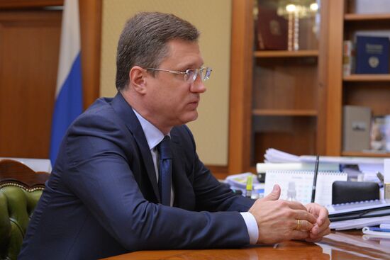 Встреча вице-премьера А. Новака с губернатором Иркутской области И. Кобзевым