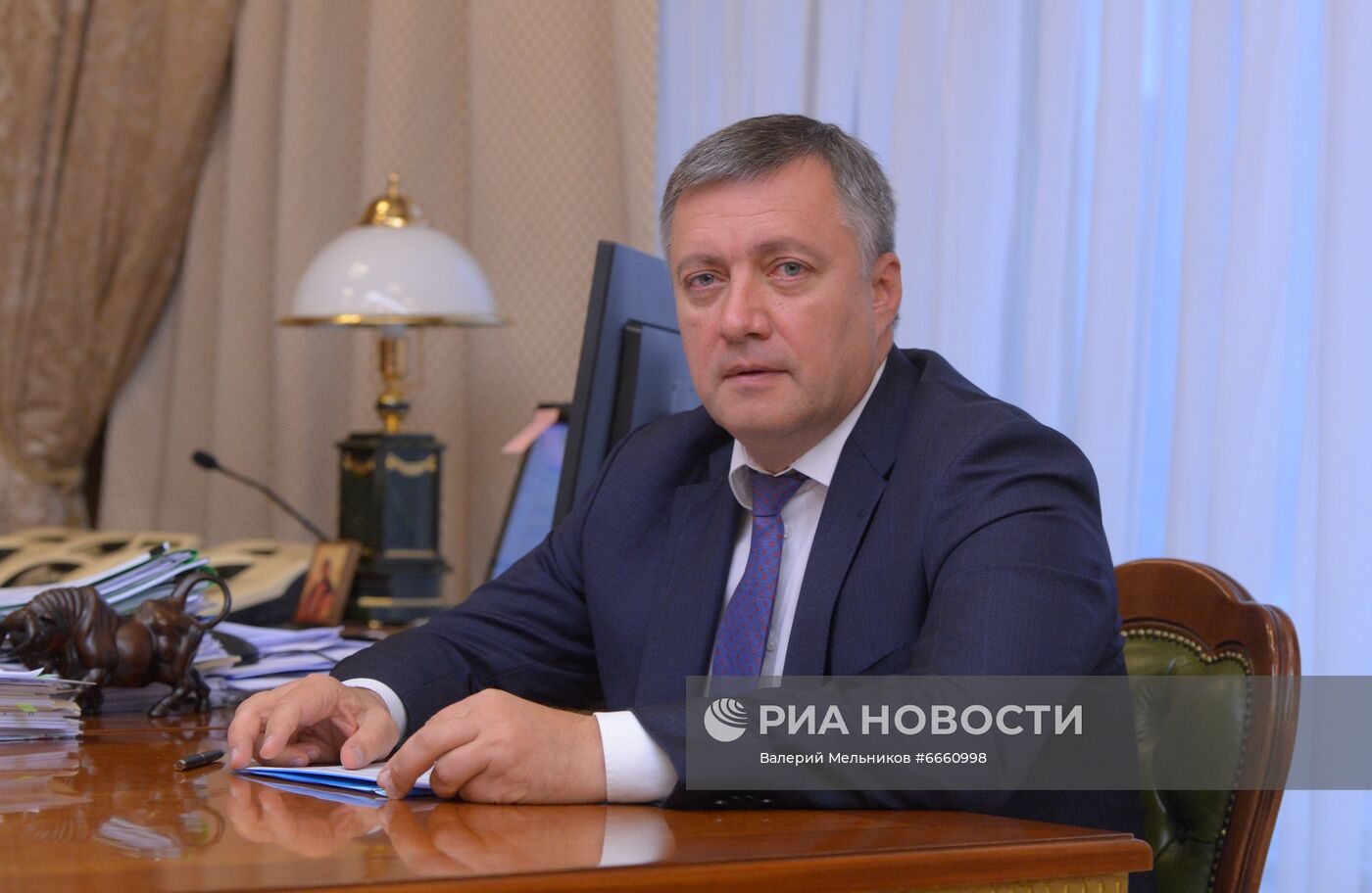 Встреча вице-премьера А. Новака с губернатором Иркутской области И. Кобзевым