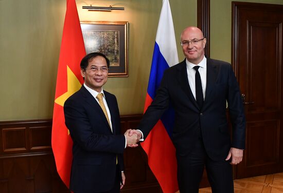 Встреча вице-премьера Д. Чернышенко и главы МИД Вьетнама Б. Шона  