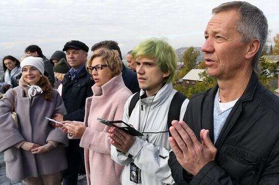 Открытие статуи Будды в Красноярском буддийском центре