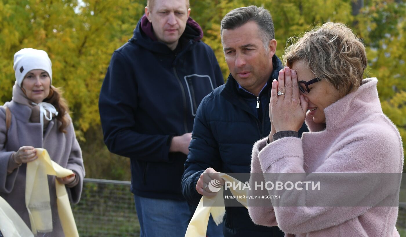 Открытие статуи Будды в Красноярском буддийском центре