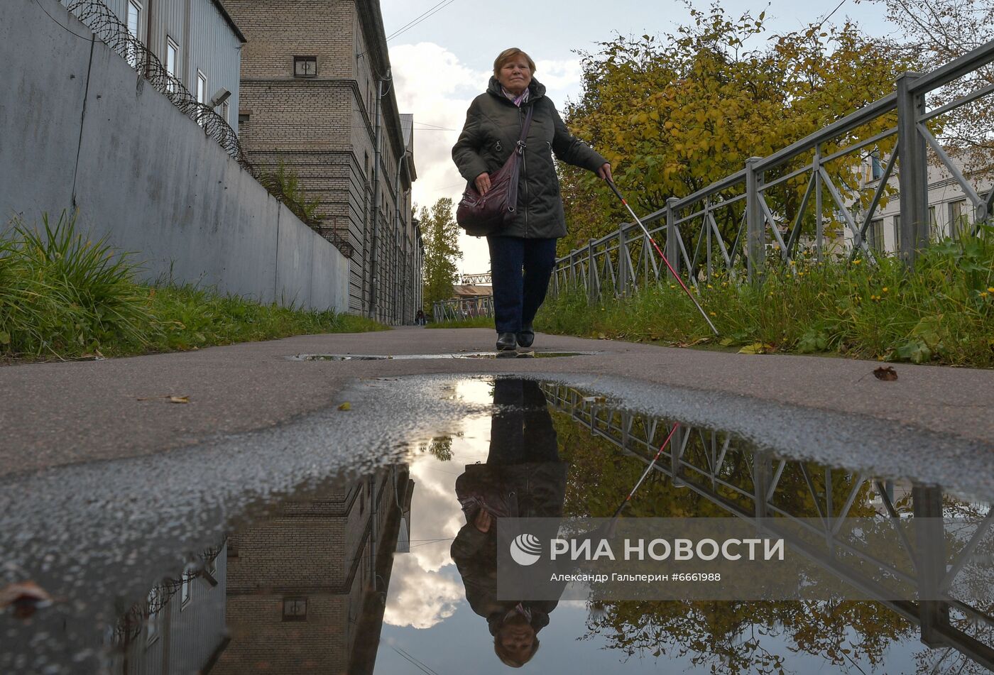 Незрячая студентка инклюзивной театральной школы Галина Мельник