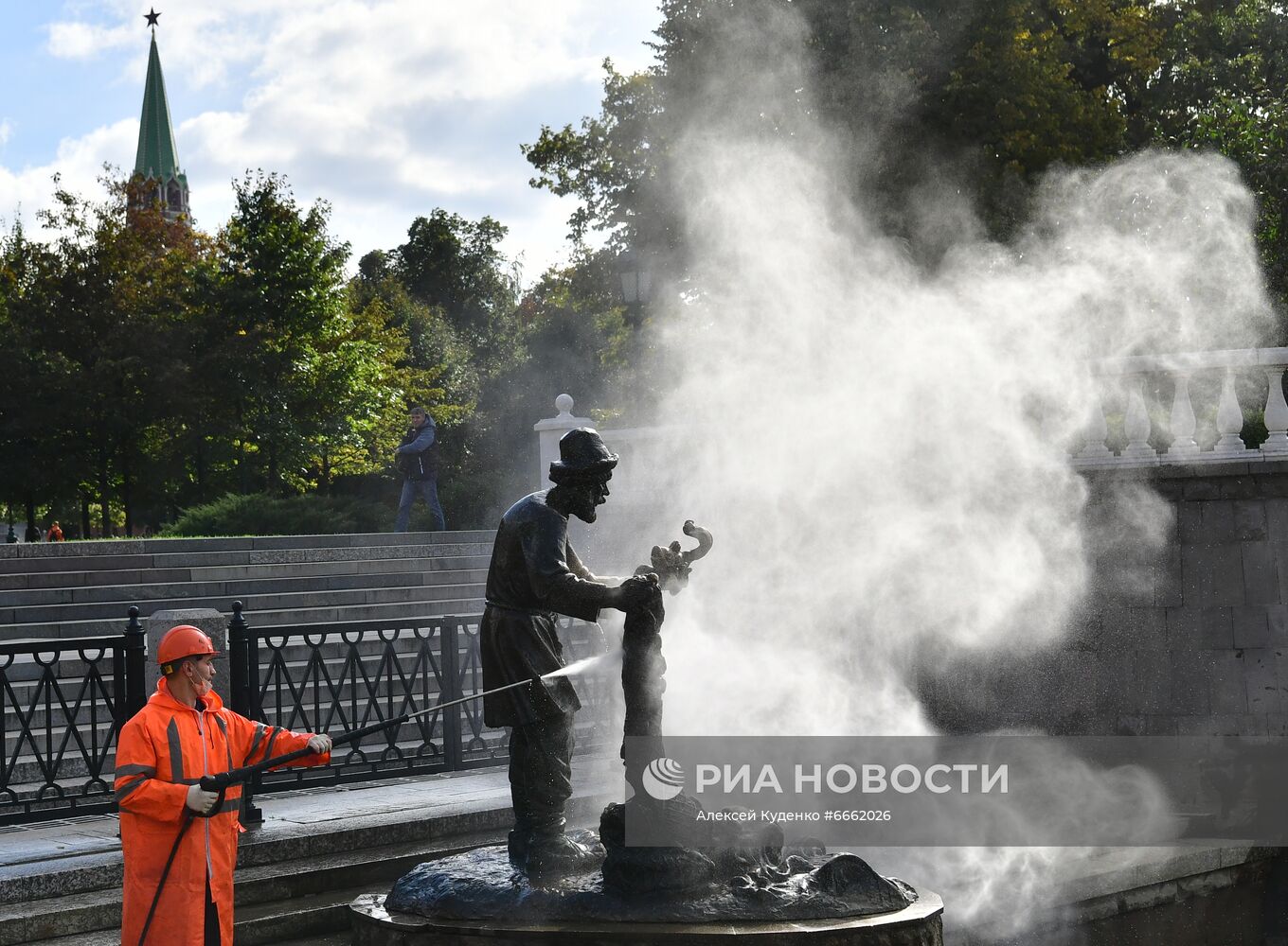 Сезон работы фонтанов в Москве завершится 1 октября