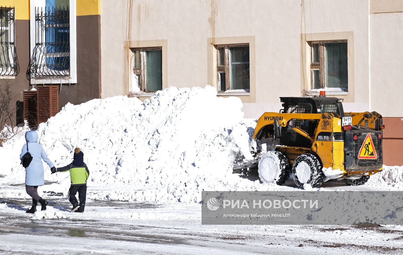 Первый снег в Анадыре