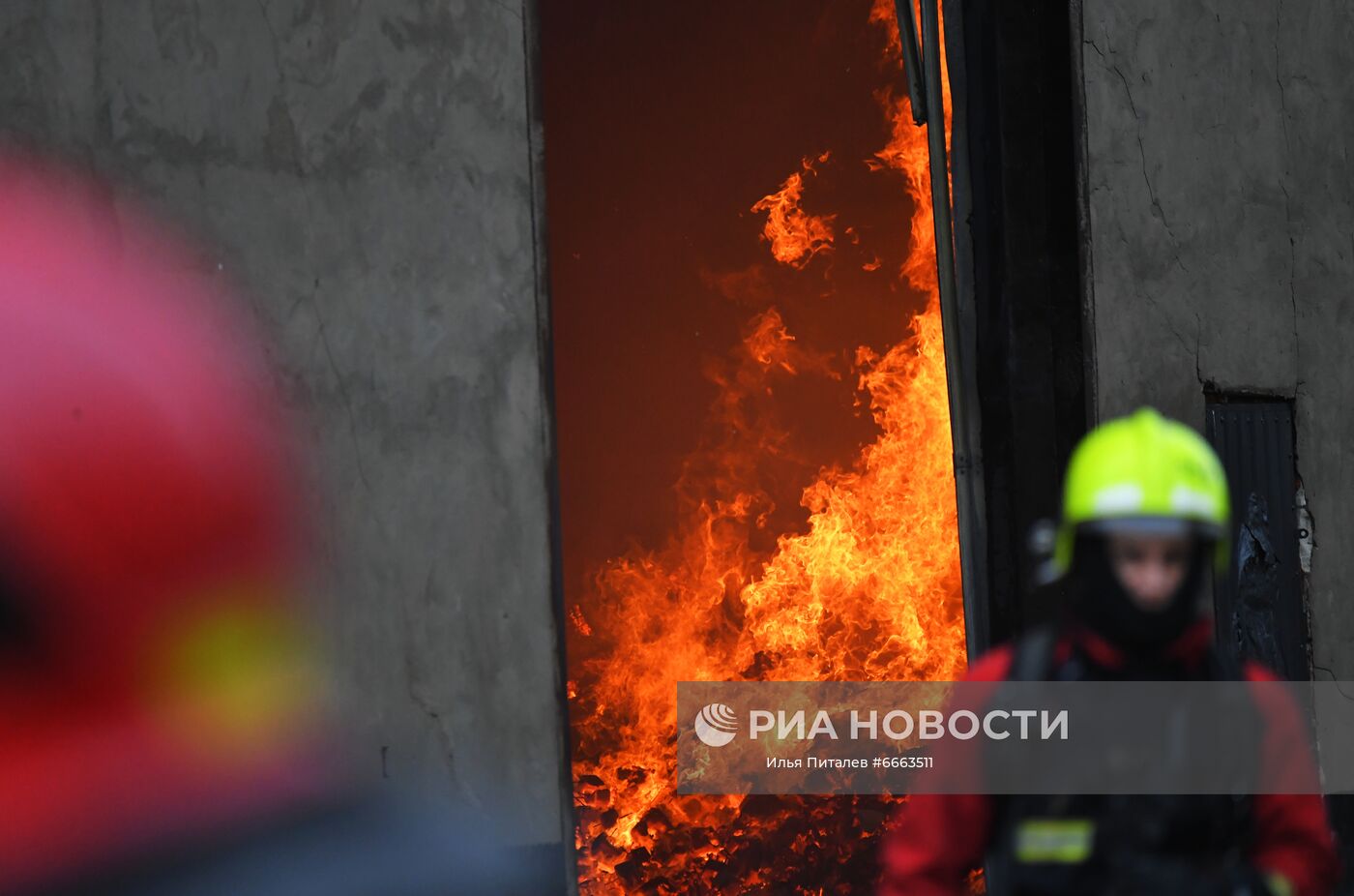 Пожар на складе в Новой Москве