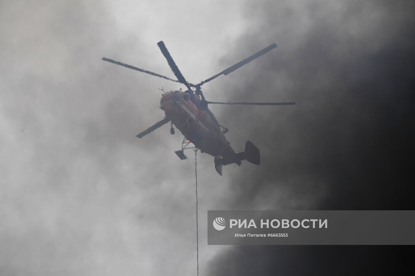 Пожар на складе в Новой Москве