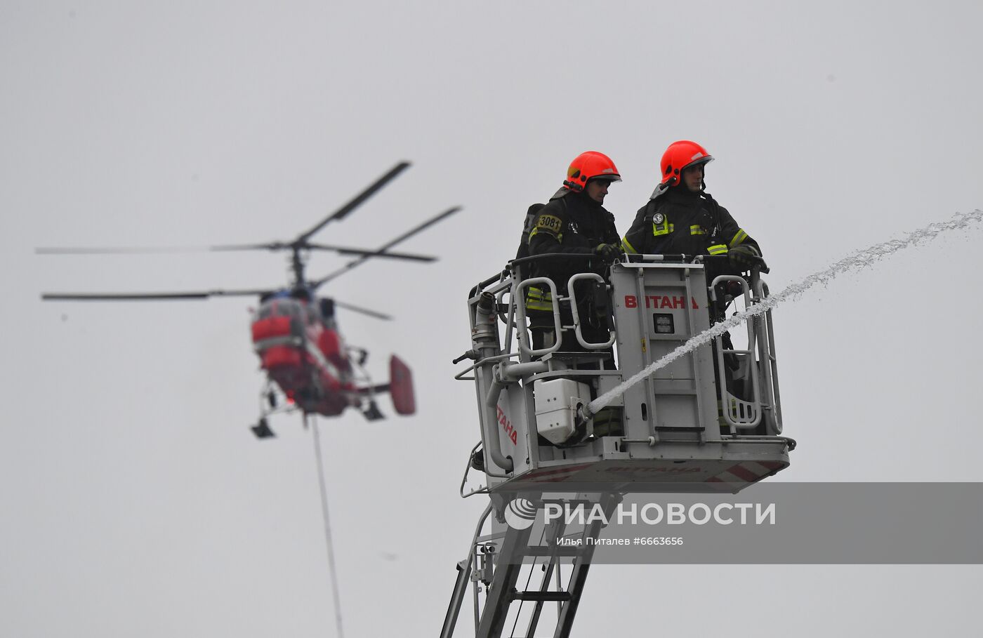 Пожар на складе в Новой Москве