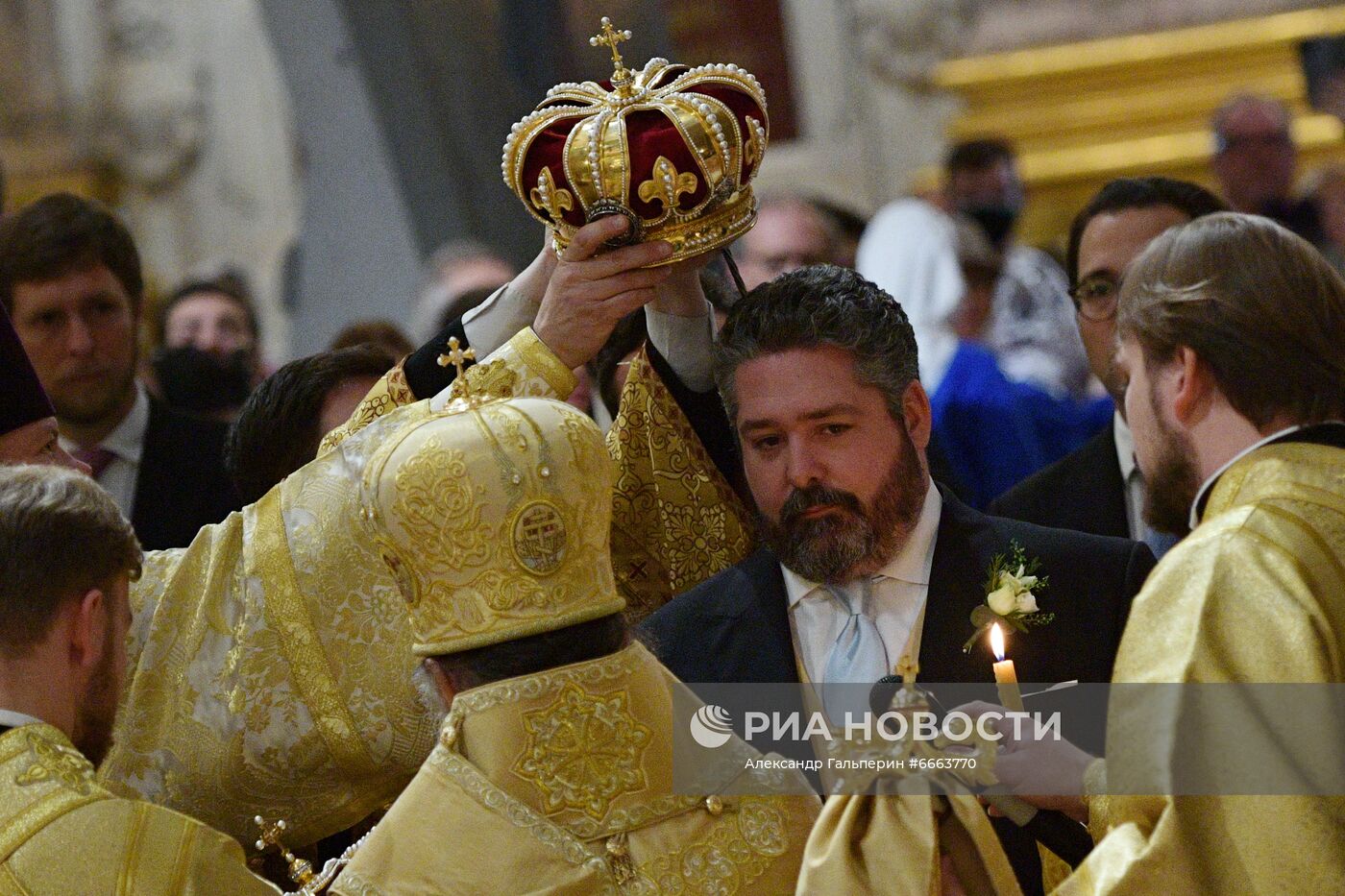 Венчание наследника династии Романовых в Санкт-Петербурге