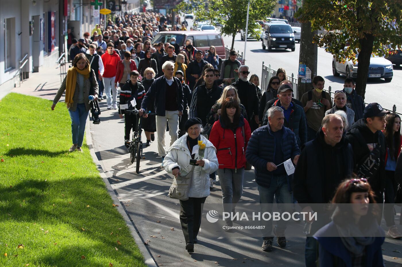 Мероприятия в Киеве в память о жертвах массовых расстрелов в Бабьем Яре в 1941 году