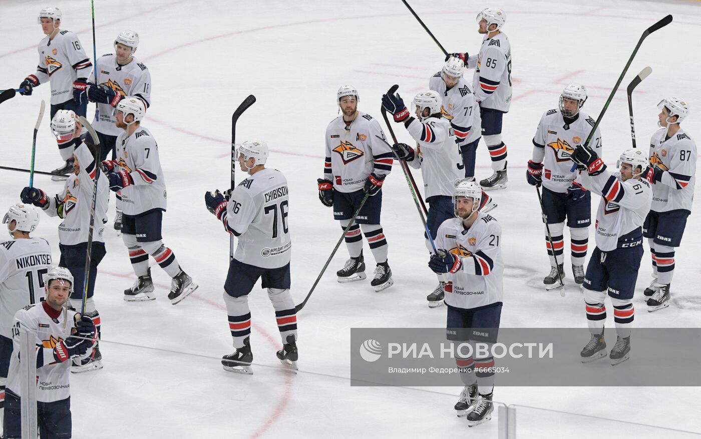 Хоккей. КХЛ. Матч "Динамо" (Москва) - "Металлург"