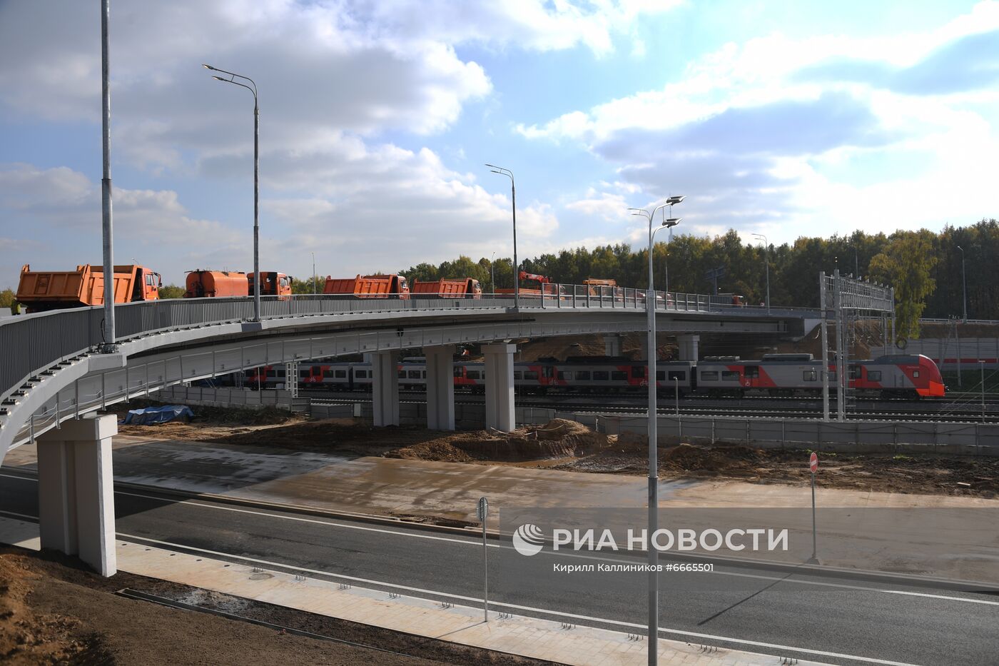 Открытие участка дороги Северо-Восточной хорды в Москве