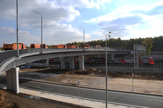 Открытие участка дороги Северо-Восточной хорды в Москве