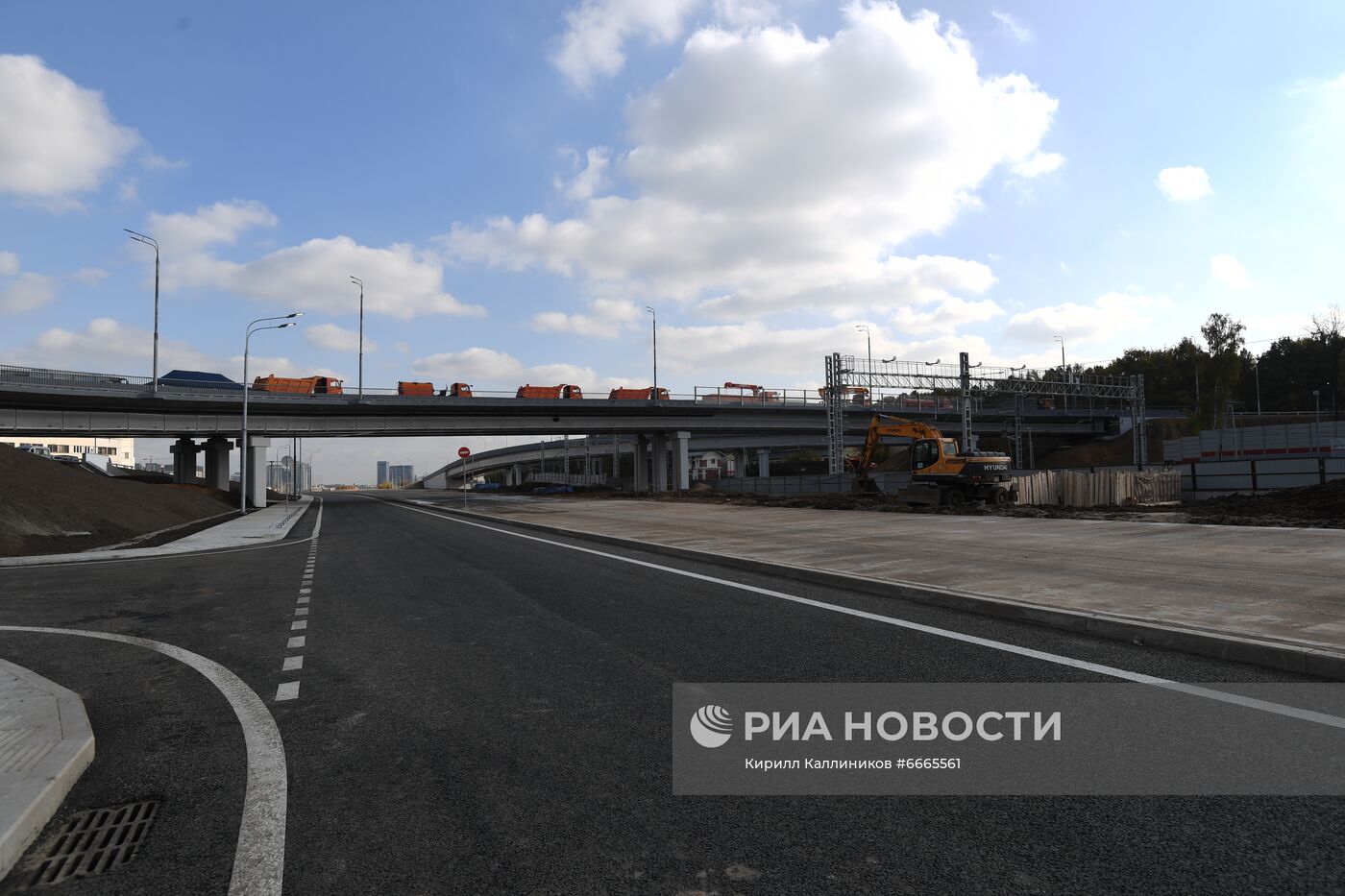 Открытие участка дороги Северо-Восточной хорды в Москве