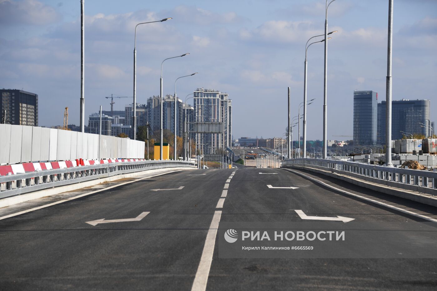 Открытие участка дороги Северо-Восточной хорды в Москве