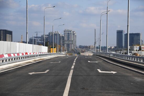 Открытие участка дороги Северо-Восточной хорды в Москве