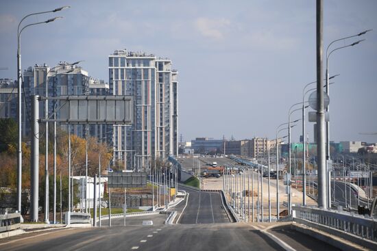 Открытие участка дороги Северо-Восточной хорды в Москве