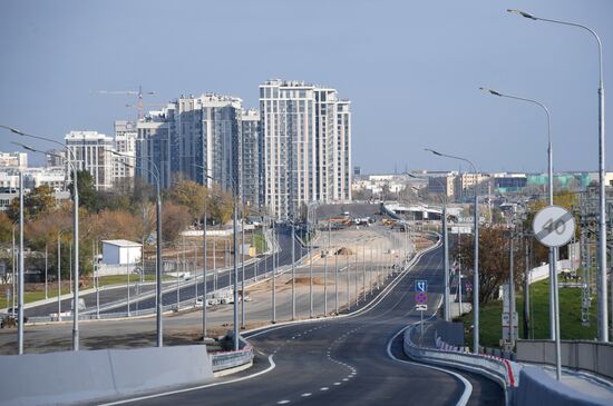 Открытие участка дороги Северо-Восточной хорды в Москве