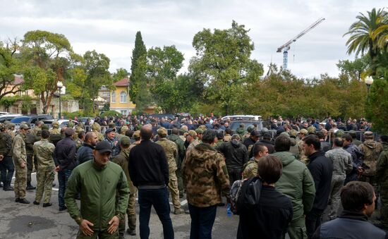 Акция с требованием отставки главы МВД в Абхазии