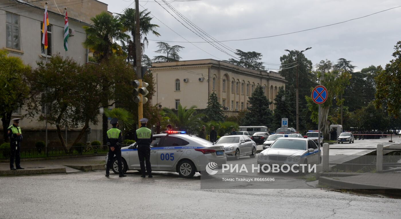Акция с требованием отставки главы МВД в Абхазии