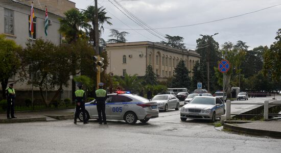 Акция с требованием отставки главы МВД в Абхазии