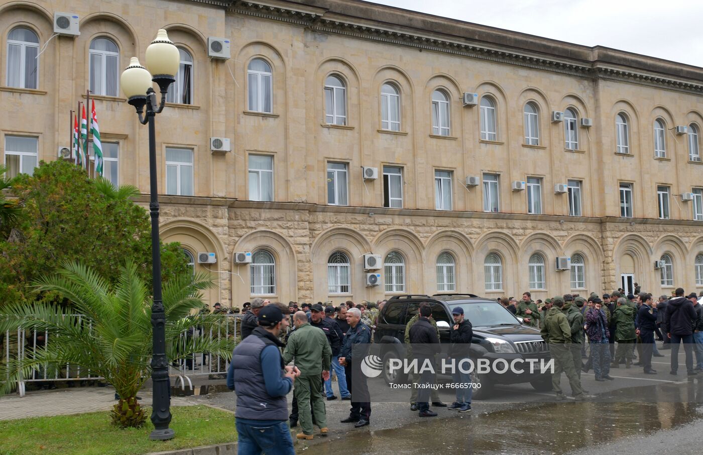 Акция с требованием отставки главы МВД в Абхазии