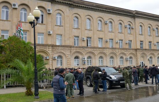 Акция с требованием отставки главы МВД в Абхазии