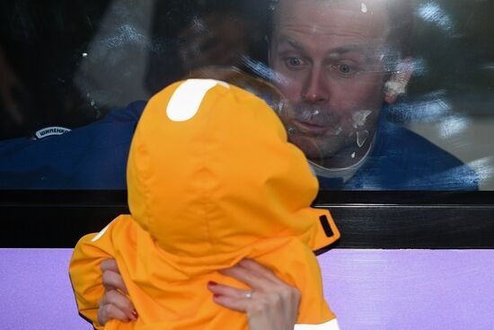 Подготовка к старту ТПК "Союз МС-19" со съемочной группой фильма "Вызов"