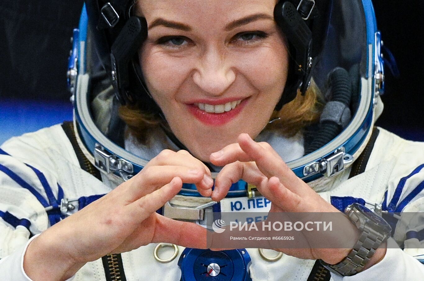 Подготовка к старту ТПК "Союз МС-19" со съемочной группой фильма "Вызов"