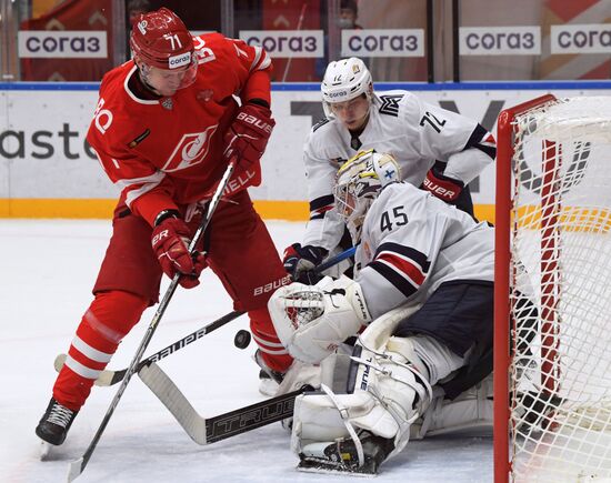 Хоккей. КХЛ. Матч "Спартак" – "Металлург"