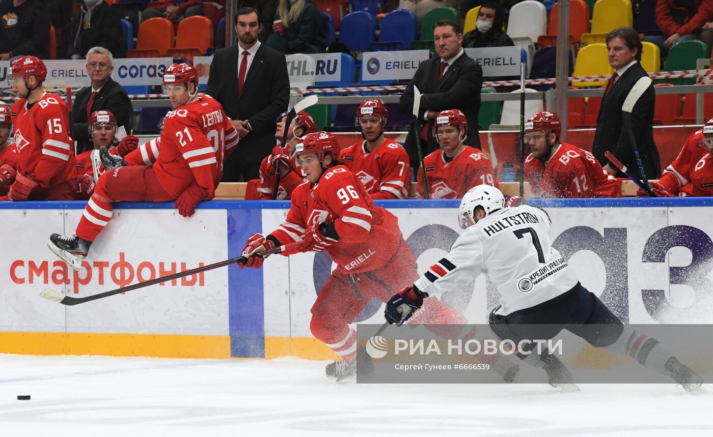 Хоккей. КХЛ. Матч "Спартак" – "Металлург"