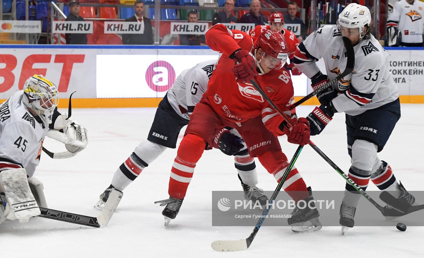 Хоккей. КХЛ. Матч "Спартак" – "Металлург"