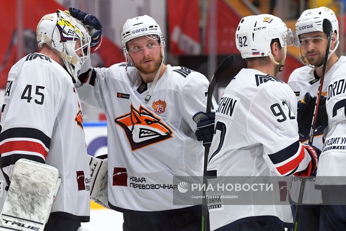 Хоккей. КХЛ. Матч "Спартак" – "Металлург"