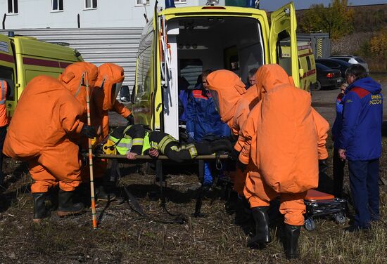 Учения МЧС и РСЧС на железнодорожном перегоне "Енисей – Красноярск"