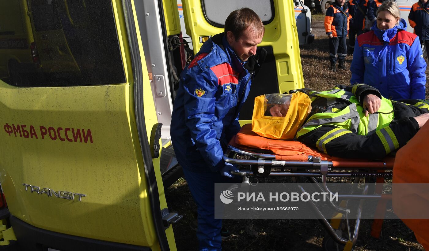 Учения МЧС и РСЧС на железнодорожном перегоне "Енисей – Красноярск"