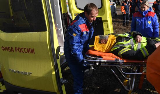 Учения МЧС и РСЧС на железнодорожном перегоне "Енисей – Красноярск"