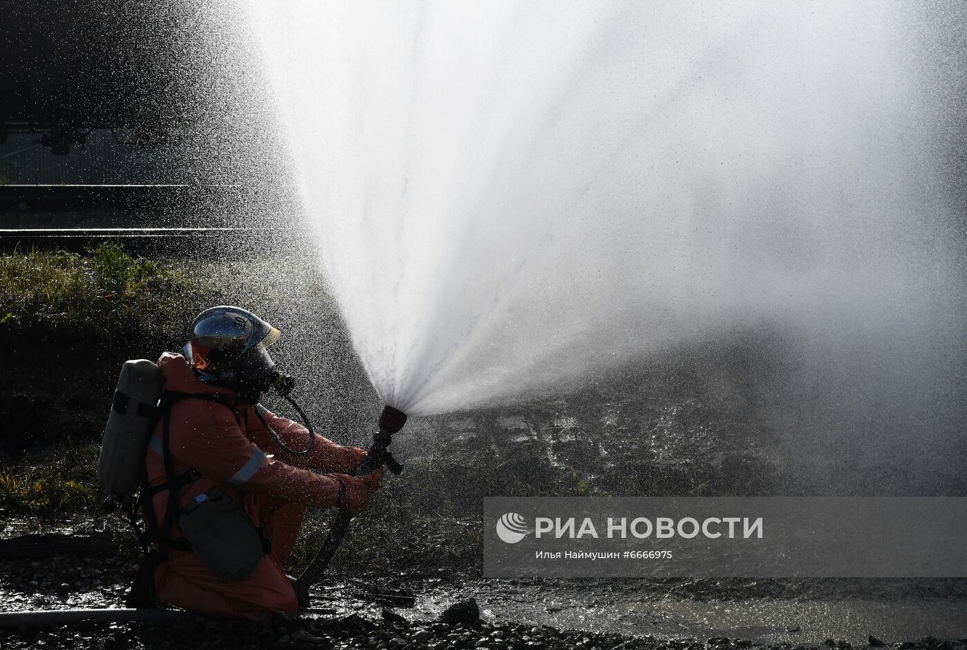 Учения МЧС и РСЧС на железнодорожном перегоне "Енисей – Красноярск"