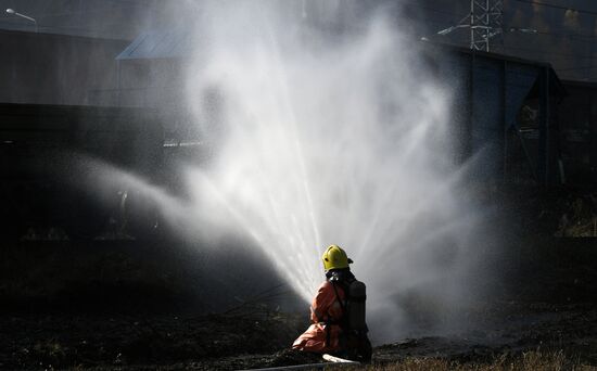 Учения МЧС и РСЧС на железнодорожном перегоне "Енисей – Красноярск"