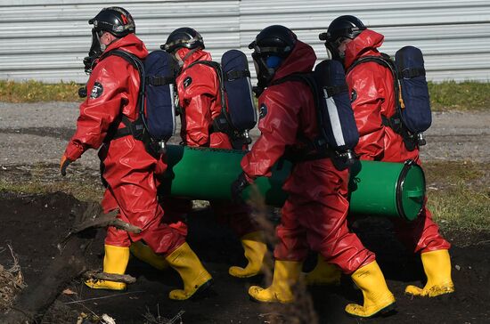 Учения МЧС и РСЧС на железнодорожном перегоне "Енисей – Красноярск"