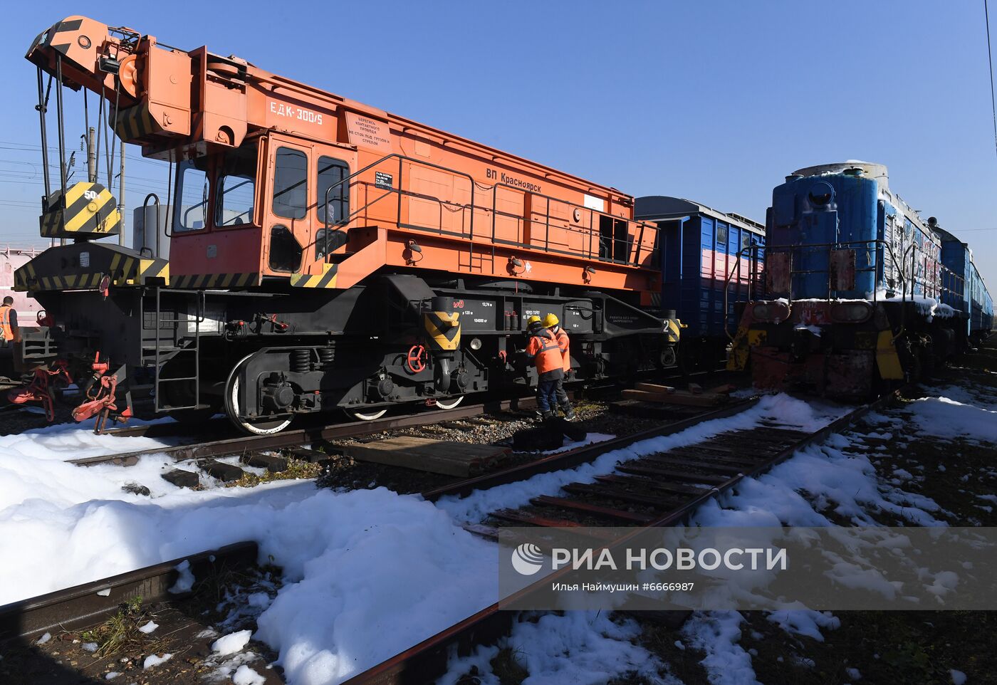 Учения МЧС и РСЧС на железнодорожном перегоне "Енисей – Красноярск"