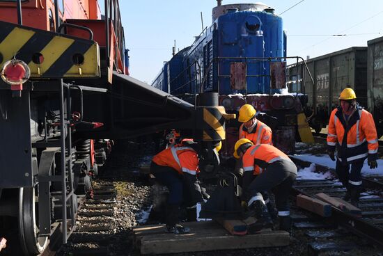 Учения МЧС и РСЧС на железнодорожном перегоне "Енисей – Красноярск"