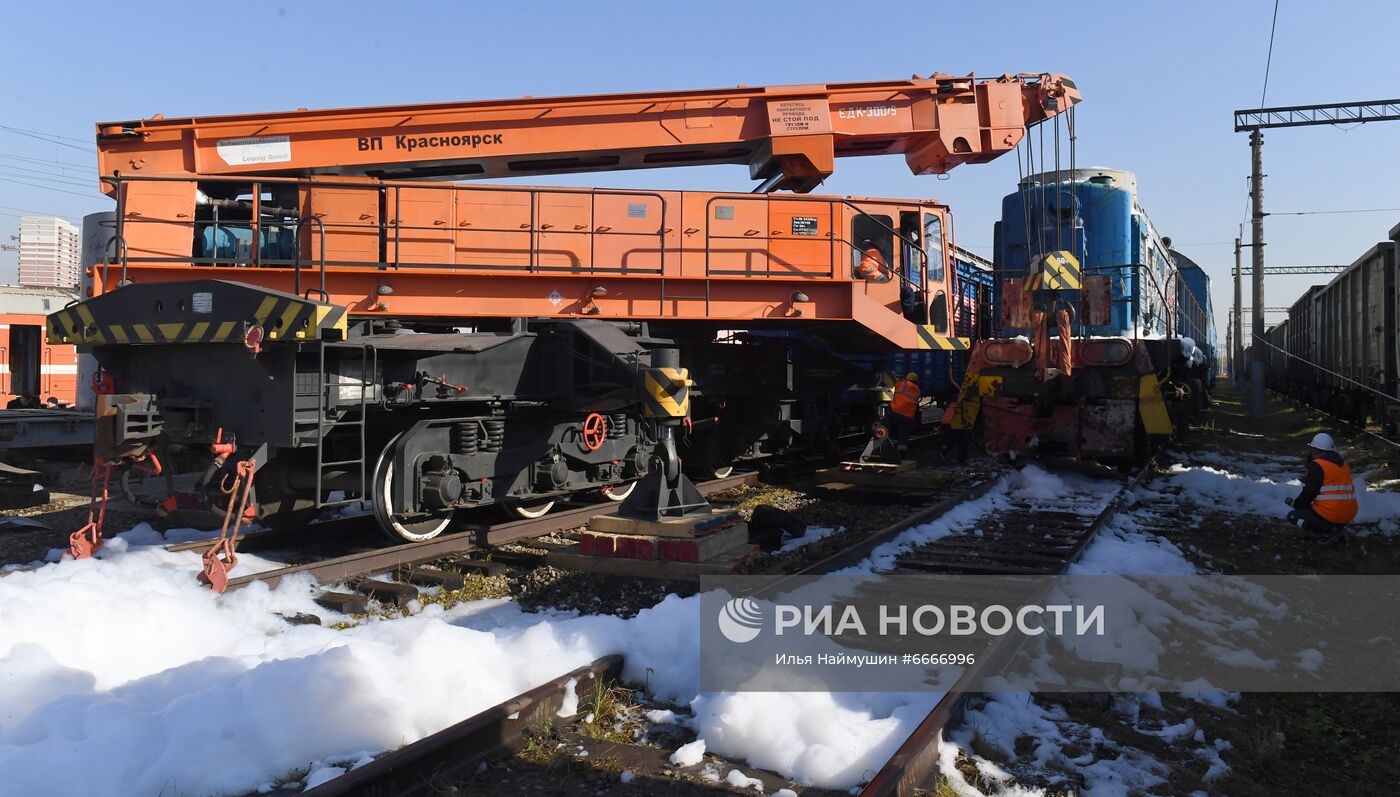 Учения МЧС и РСЧС на железнодорожном перегоне "Енисей – Красноярск"