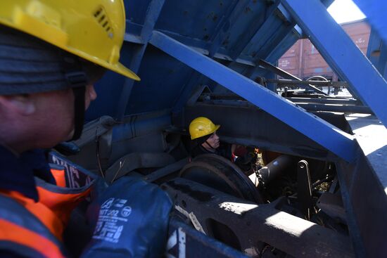 Учения МЧС и РСЧС на железнодорожном перегоне "Енисей – Красноярск"