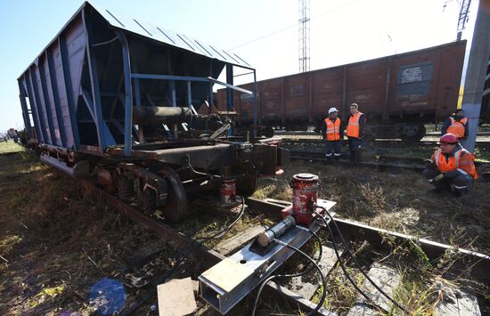Учения МЧС и РСЧС на железнодорожном перегоне "Енисей – Красноярск"