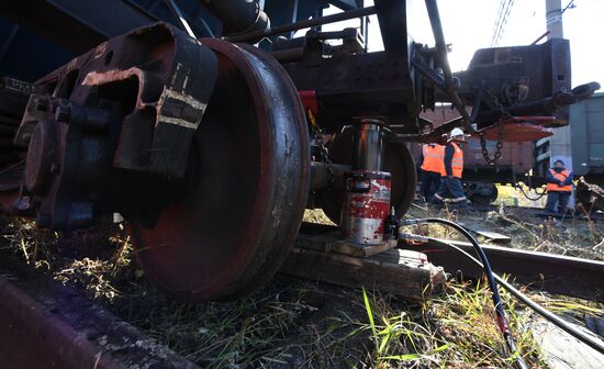 Учения МЧС и РСЧС на железнодорожном перегоне "Енисей – Красноярск"