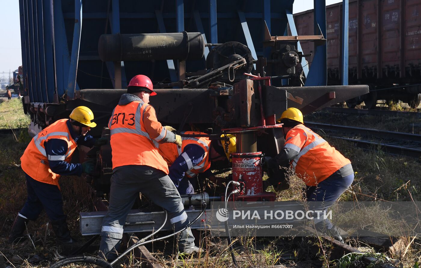 Учения МЧС и РСЧС на железнодорожном перегоне "Енисей – Красноярск"