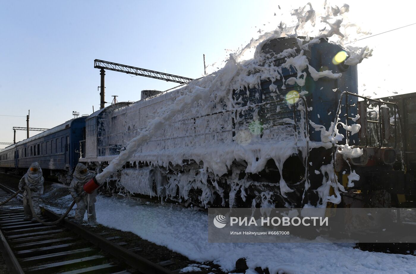 Учения МЧС и РСЧС на железнодорожном перегоне "Енисей – Красноярск"