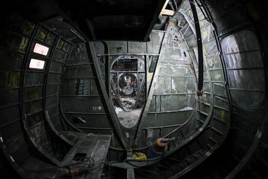 Реконструкция гидросамолета БЕ-6 в музее авиации на острове Большой Грязный